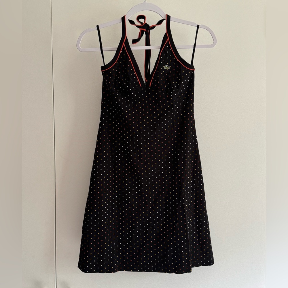 Lacoste Halter Dotted Dress